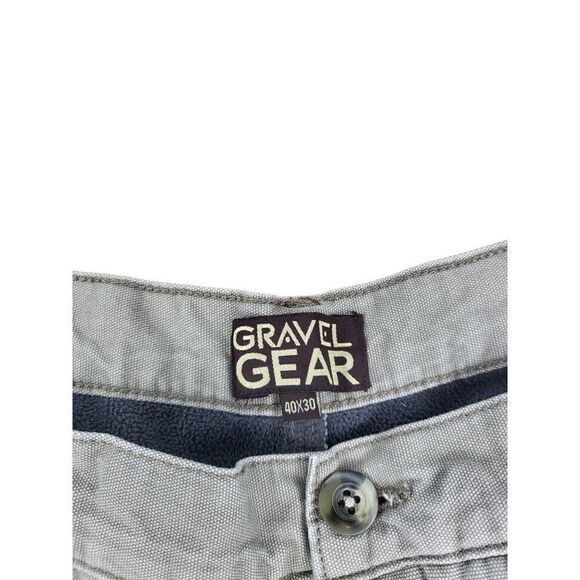 Gravel Gear Carpenter Pants Men Sz 40 X 30 Rip‎ Stop Khaki Straight Leg - Picture 6 of 7